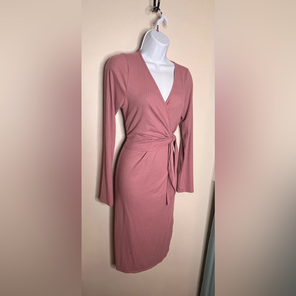 Pink Tie Dress Sz L